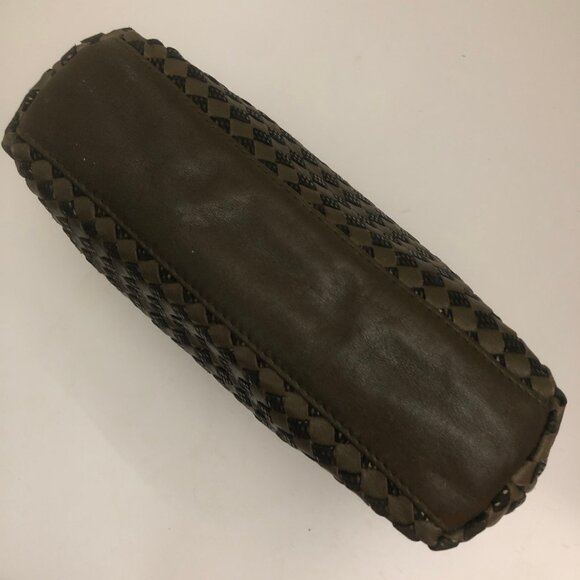 GANSON SAN FRANCISCO WOVEN LEATHER CLUTCH - Picture 10 of 14